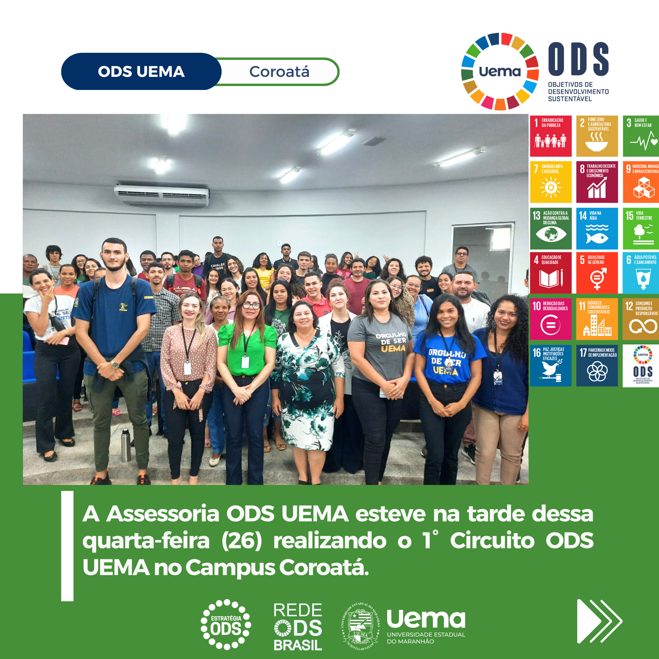 ODS  Assessoria ODS da UEMA Marca Presença na 1ª Feira Maranhense